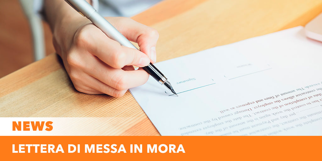 Lettera di messa in mora