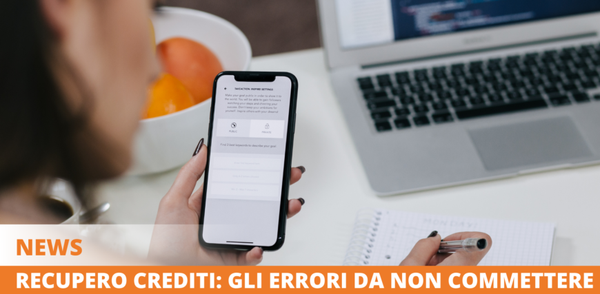 errori recupero crediti